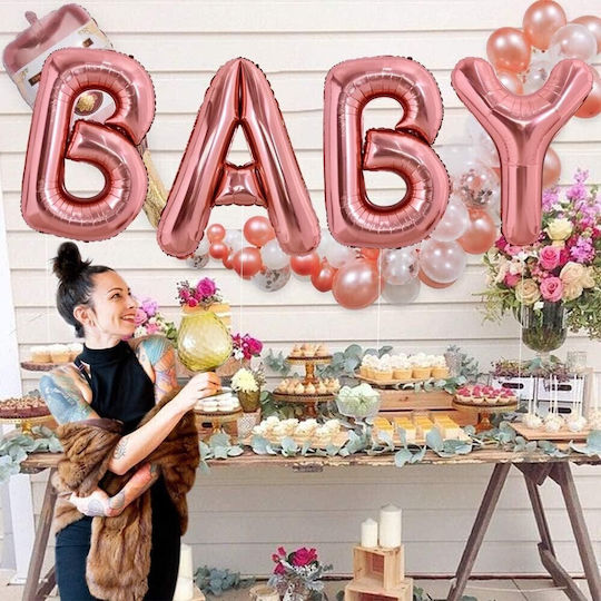 Luftballon Folie Jumbo Buchstabe Υ Rose Gold 100cm
