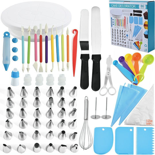 Set de instrumente de patiserie din Plastic 28.2cm 66buc