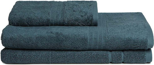 Homelover Комплект Кърпи за Баня 3бр Forest Green Тегло 500гр/кв.м