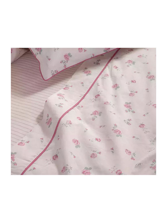 Nef-Nef Homeware Bettwäsche-Set Überdoppel 240x270cm. Loraley Pink 4Stück