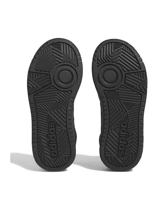 Hoops Παιδικά Sneakers High Μαύρα