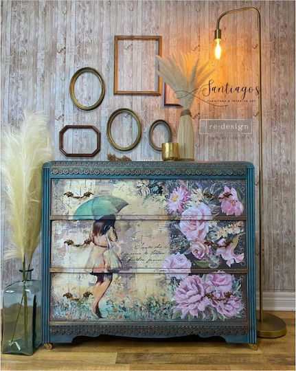 Decoupage Fiber Papier Prima Re-design Rainy Afternoon 59,4x84,1cm