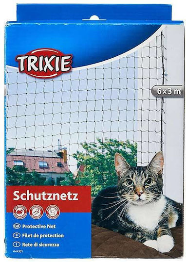 Trixie Мрежа за Котки Защитна мрежа за котки 3х6м. в Черен Цвят 300 x 300см.