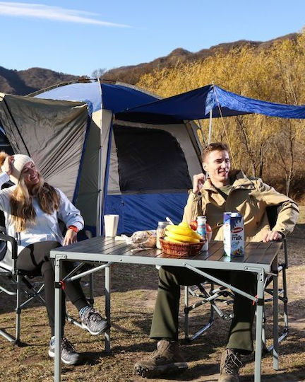 KingCamp Table Aluminum for Camping Foldable 100x70x70cm