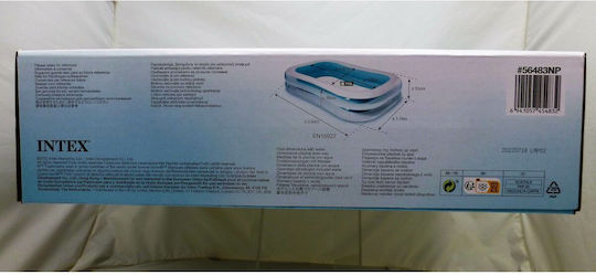 Intex Kinder Pool PVC Aufblasbar 262x175x56cm Weiß