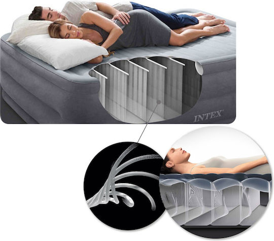 Intex Φουσκωτό Στρώμα Ύπνου King Size 203x183x25εκ.