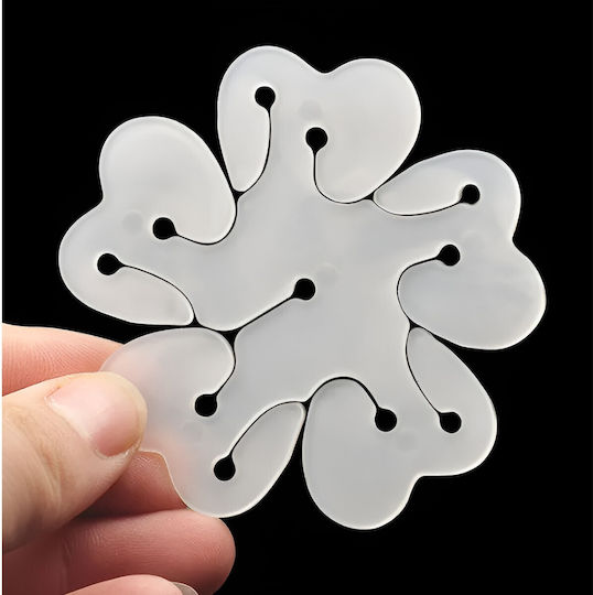 Balloon Holder Flippy Flower-Shaped Double Layer 11 Balloons 8x8cm 4.6g