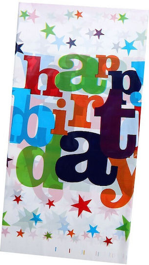 Rechteckige Party-Tischdecke Flippy Happy Birthday Collection 180 x 108 cm Pe Kunststoff Wasserdicht Mehrfarbig