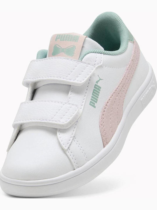 PUMA Smash 3.0 Girly V Ps Λευκά