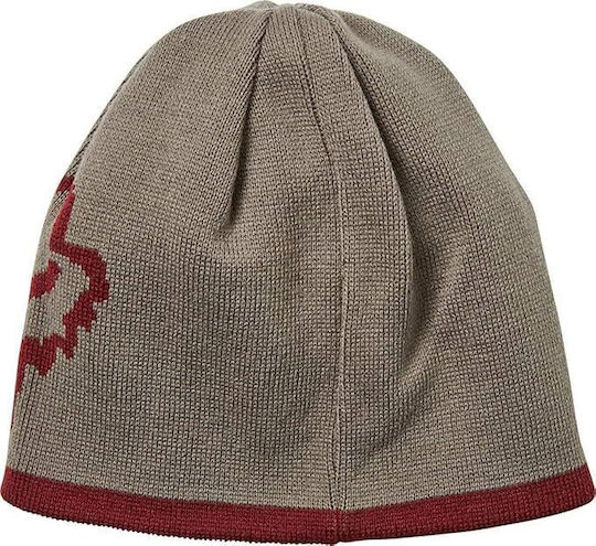 Streamline Beanie Unisex Beanie Knitted in Burgundy color