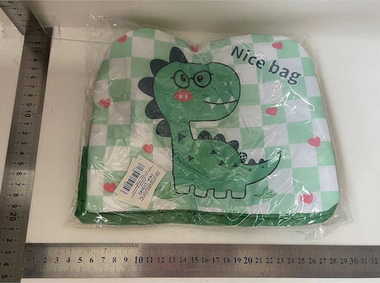 Schulische Isothermische Hand-Lunch-Tasche 2Es Grün Dinosaurier 19 x 13 x 23cm