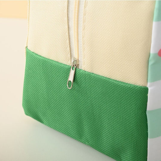 Schulische Isothermische Hand-Lunch-Tasche 2Es Grün Dinosaurier 19 x 13 x 23cm