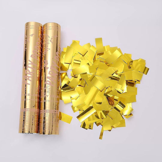Party Confetti Cannon Flippy Length 30 Cm Gold