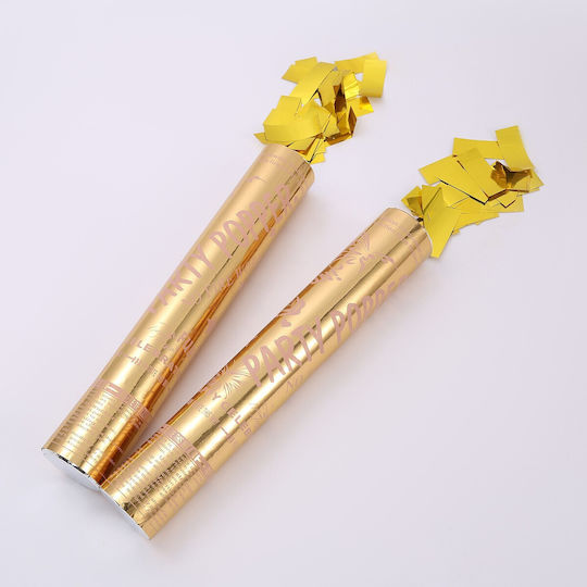 Tub Confetti Flippy Party Popper 30x5 Cm Confetti Lucioase Ignifuge Răsucire Pentru Eliberare Aurii