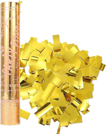Tub Confetti Flippy Party Popper 30x5 Cm Confetti Lucioase Ignifuge Răsucire Pentru Eliberare Aurii