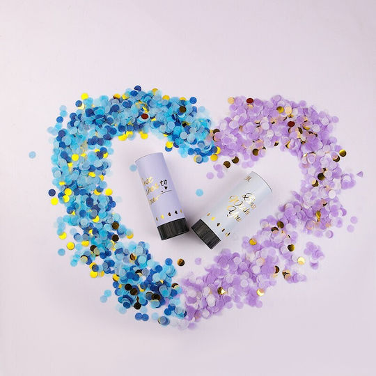 Tun Confetti Flippy Best Wishes 11 X 4 Cm Design Cu Buline Din Hârtie și Foaie Violet