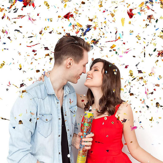 Tub Confetti Flippy Party Popper 60x5 Cm Confetti Asortate din Aluminiu Multicolore