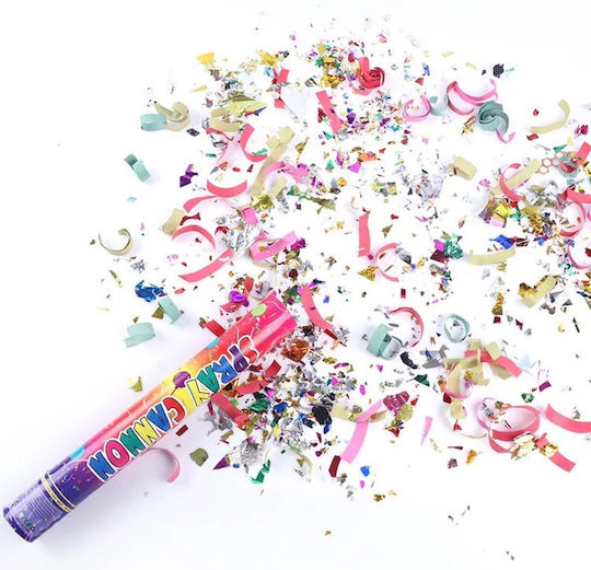 Confetti Tube Flippy Classic 40x5 cm Assorted Plastic Confetti Twist Release Multicolour