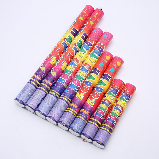 Confetti Tube Flippy Classic 40x5 cm Assorted Plastic Confetti Twist Release Multicolour