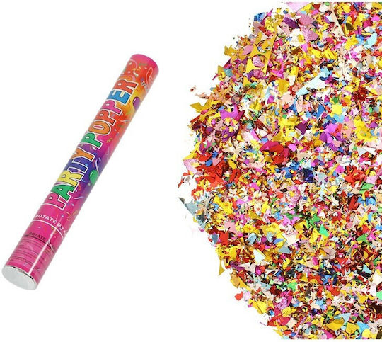 Confetti Tube Flippy Classic 40x5 cm Assorted Plastic Confetti Twist Release Multicolour