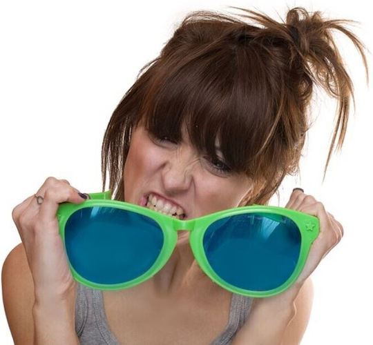 De carnaval Ochelari Verzi din Plastic 1buc