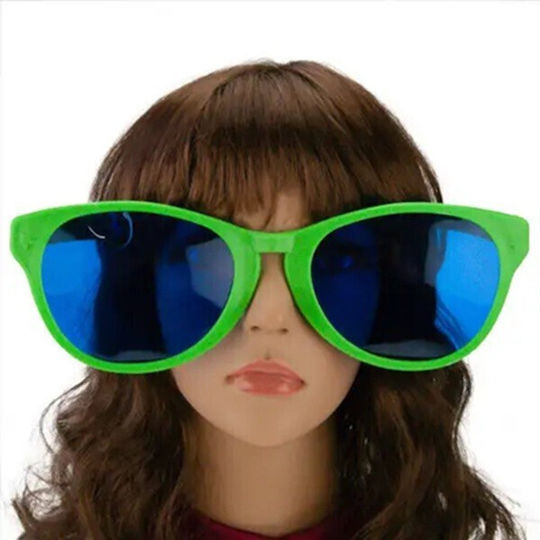 De carnaval Ochelari Verzi din Plastic 1buc