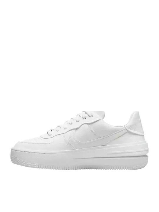 Air Force 1 Plt.af.orm Γυναικεία Flatforms Sneakers White / Summit White