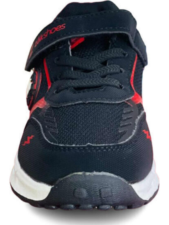 Παιδικά Sneakers με Σκρατς & Φωτάκια Μαύρα