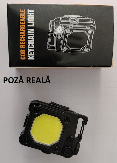 Επαναφορτιζόμενος Φακός Μπρελόκ LED