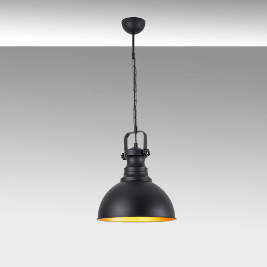 Opviq Saglam Hängelampe Schwarz mit Fassung E27 31x31x90cm.