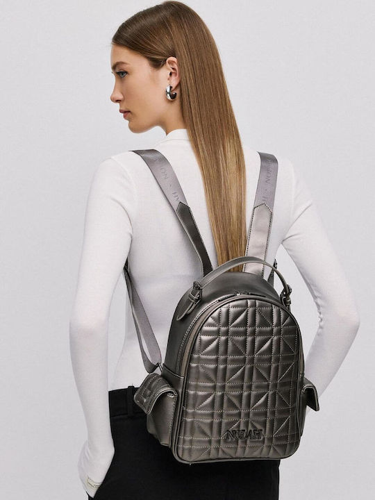 Landon Damentasche Rucksack Silber