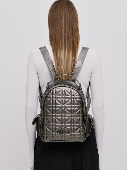 Landon Damentasche Rucksack Silber