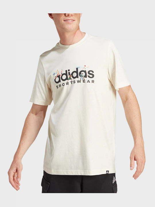 adidas Fit IM8305 Men's Blouse Beige