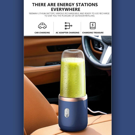 Blender with Plastic Jug 350 ml Blue Q-L350