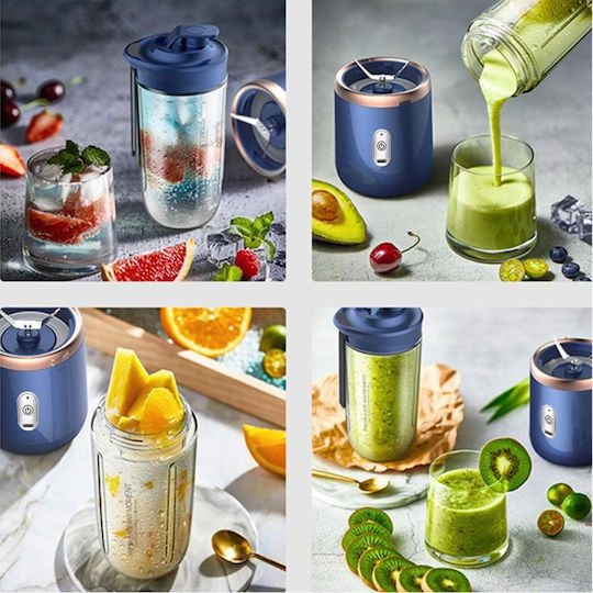 Blender with Plastic Jug 350 ml Blue Q-L350
