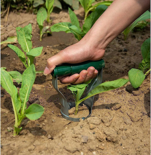 Transplantator Agricol Cilindric Flippy Oțel Plastic Diametru 6 Cm Mâner Flexibil 23 X 6 X 13 Cm Verde