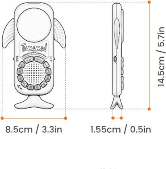 Tumama Kids Jucărie Telefon cu Muzică, Lumină și Sunete pentru 3++ Luni
