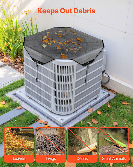 Vevor 710x710 Mm Klimaanlage Abdeckung Mesh Verteidiger Reißfest Outdoor