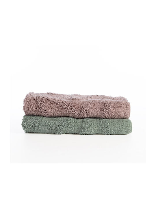 Nef-Nef Homeware Non-Slip Bath Mat Cotton Zasmen Green (109) 50x80cm (Various Colors)
