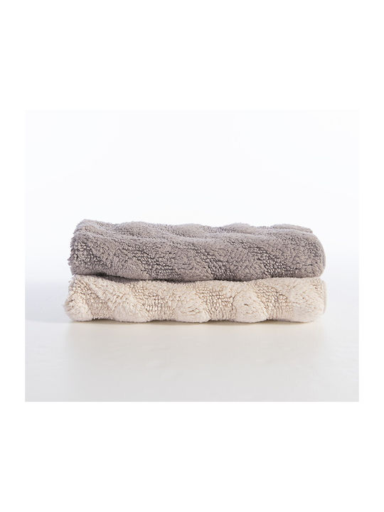 Nef-Nef Homeware Non-Slip Bath Mat Cotton James Ecru 50x80cm