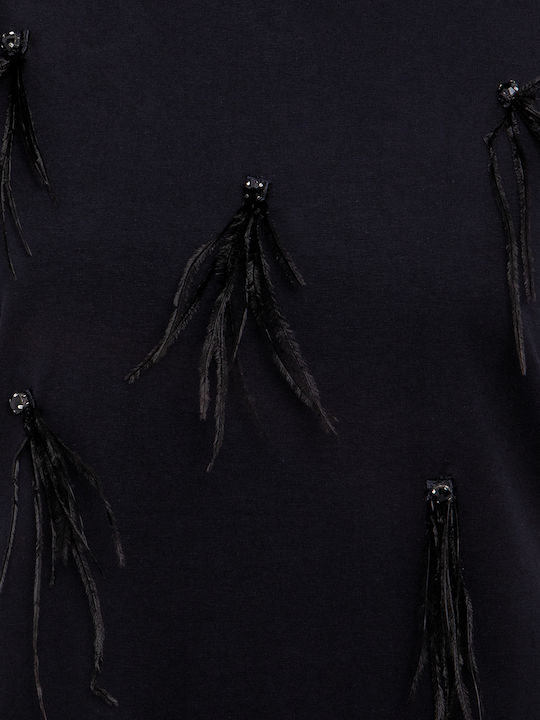 Damen T-Shirt Black