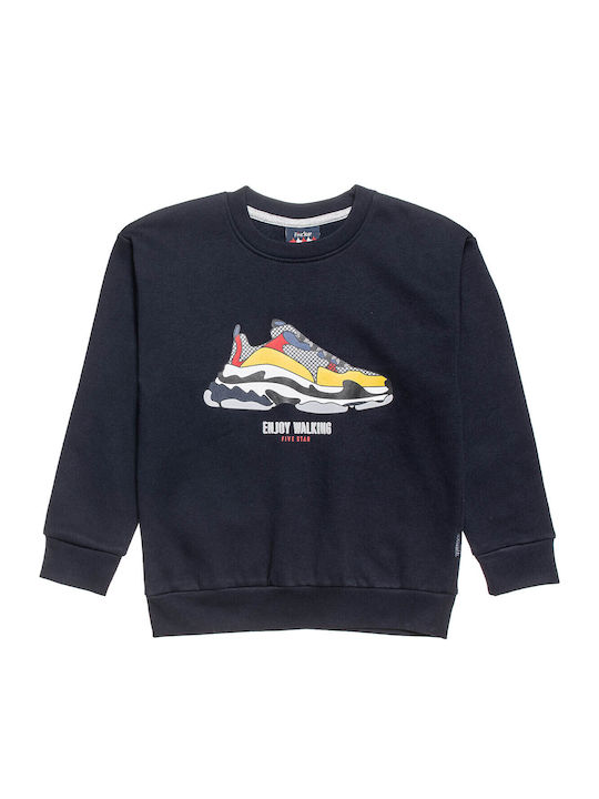 Kids Sweatpants Set Navy Blue 2pcs