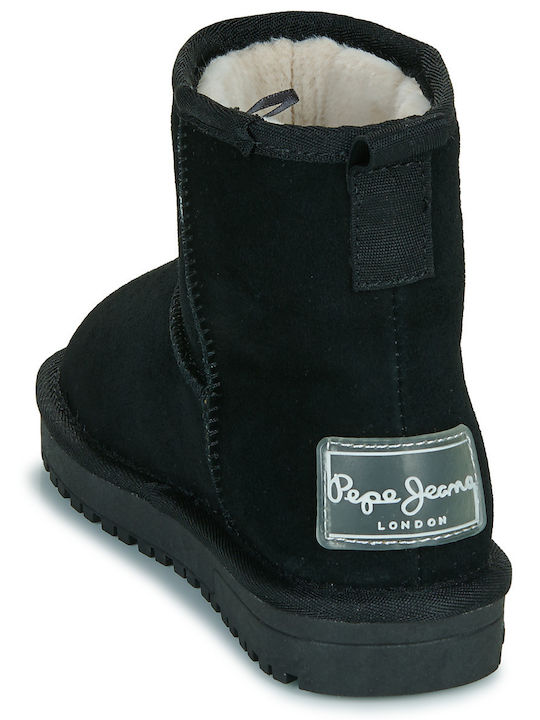 Diss Suede Kinderstiefeletten Schwarz