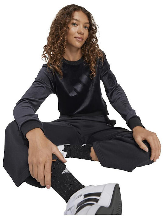 Παιδικό Φούτερ Cropped Μαύρο Sweatshirt