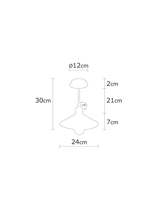 Opviq Berceste Ceiling Mount Light Yellow with Socket E27