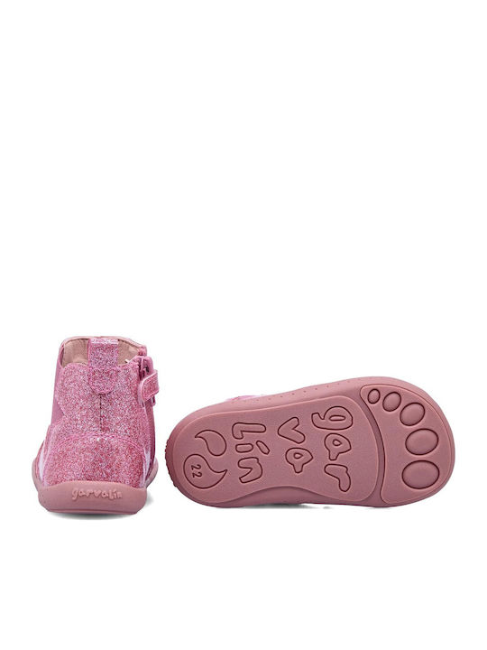 Kids Boots with Zipper Pink