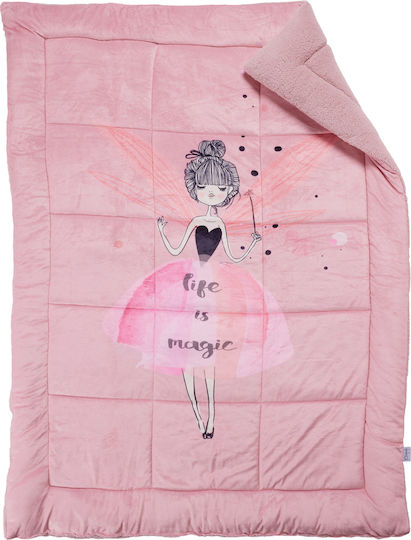 Das Home Детско завиване Единично с Холофайбърно пълнеж Life Is Magic Pink 160x220cm Das Home Детско завиване Единично с Холофайбърно пълнеж Life Is Magic Pink 160x220cm