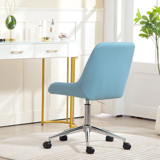 HomCom Office Chair with Adjustable Arms Blue