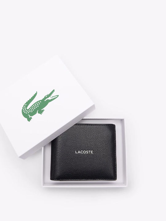 Money Pieces Leather Men's Wallet Black