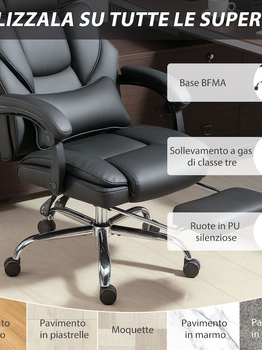 HomCom HomCom Bürostuhl mit Einstellbaren Armen Schwarz